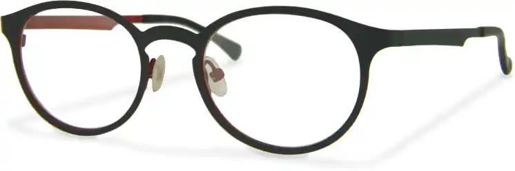 Close-up einer schwarzen Brille